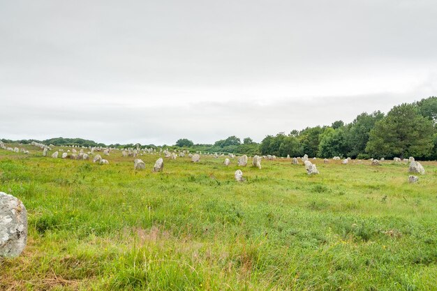 Las piedras de Carnac en Bretaña