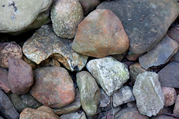 Foto piedras de colores textura backgroung rocas vista superior del primer