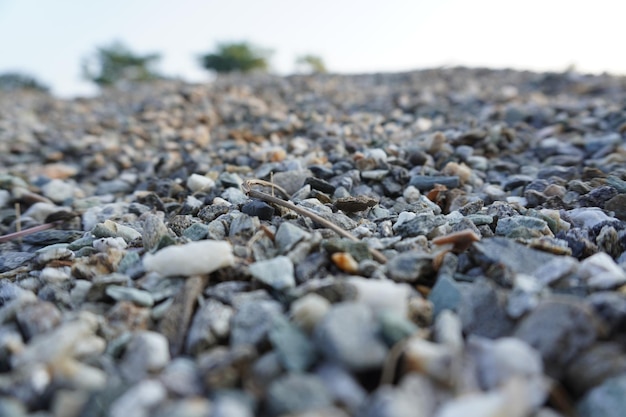 Piedras de grava gris para la industria de la construcción