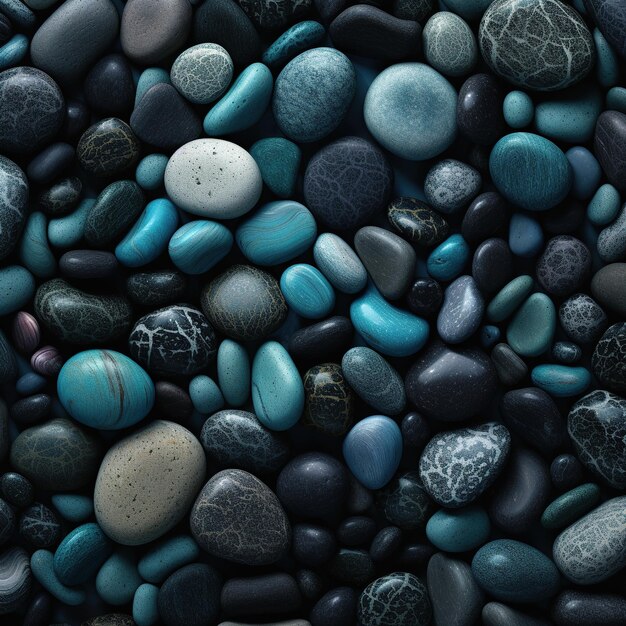 Piedras lisas y coloridas