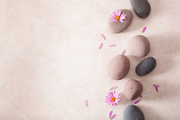 Piedras de spa masajes planos tratamiento de relajación