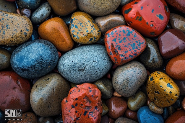 Piedras en el suelo.