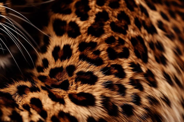 La piel de leopardo es una piel de leopardo.