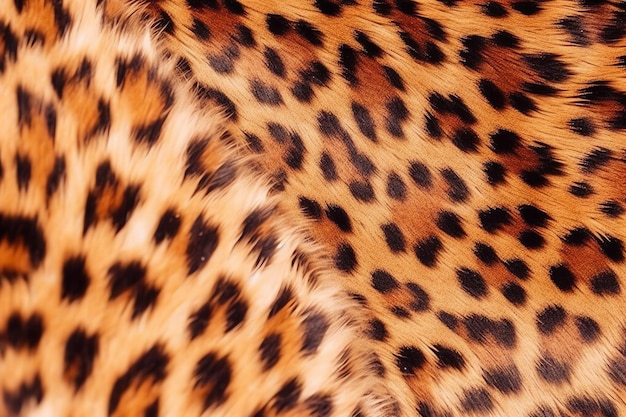 Una piel de leopardo con manchas