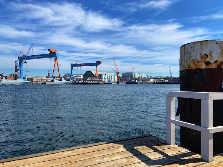 Foto pier am meer gegen den himmel