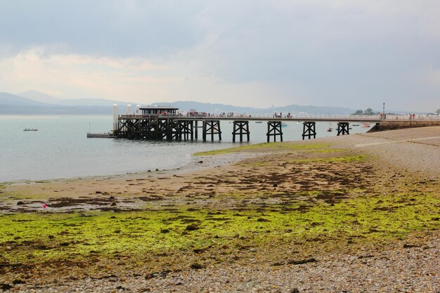 Foto pier auf dem meer gegen den himmel