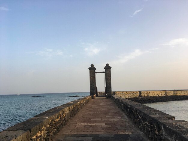 Foto pier über dem meer gegen den himmel