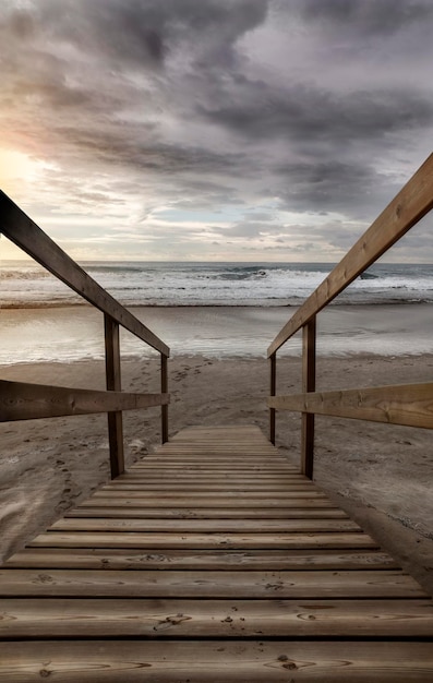 Foto pier über dem meer gegen den himmel