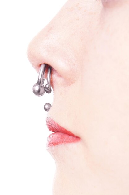 Piercings de septo e medusa