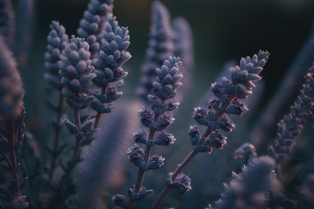 Pierde una foto de flores de lavanda generada por IA