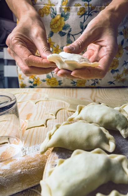 Pierogies de produtos de panificação