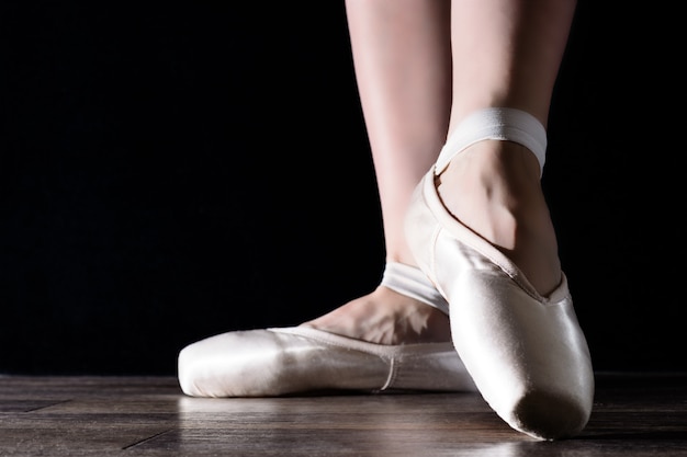 Foto pies de punta, bailarina bailarina