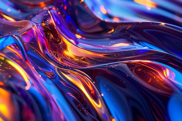 una pieza de arte de vidrio colorido se muestra con un fondo colorido