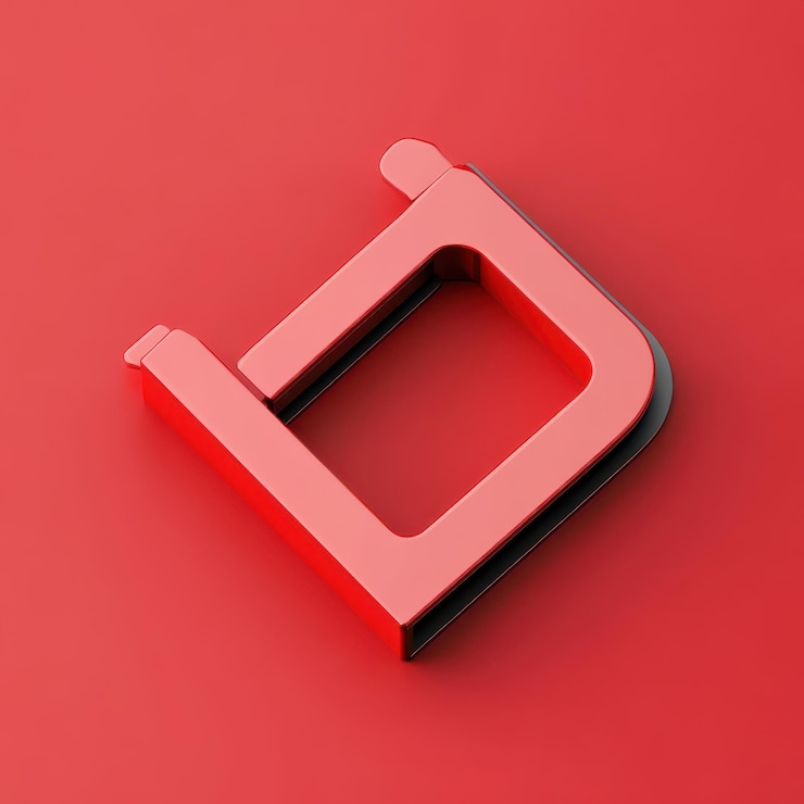 Foto una pieza roja de madera contrachapada con un agujero en el medio