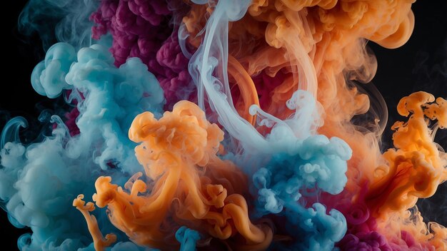 una pieza de tela colorida con la palabra tinte en ella