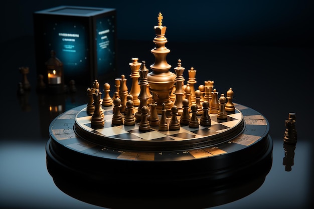 Piezas estratégicas dinámicas del tablero de ajedrez