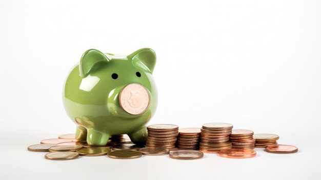 Foto piggy bank saving money for a good financial future savings and finance concept