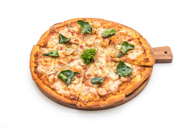 Foto pikante garnelen (tom yum) pizza