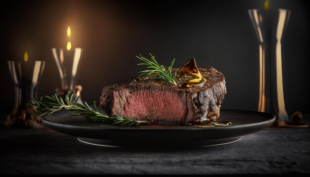 Pikantes Steak mit gerösteter Knoblauchbutter