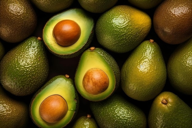 Una pila de aguacates