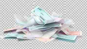 Foto pila de contas de pagamento com modernas 3d mockup de recibos de papel realistas tirados de um supermercado imprimir bilhetes de lojas de varejo e caixas eletrônicos