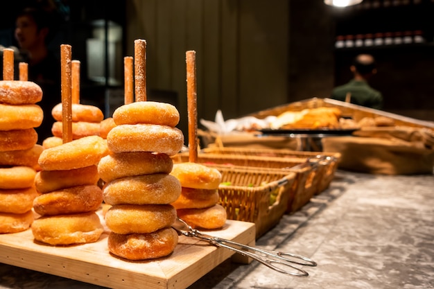 pila de donas de hielo