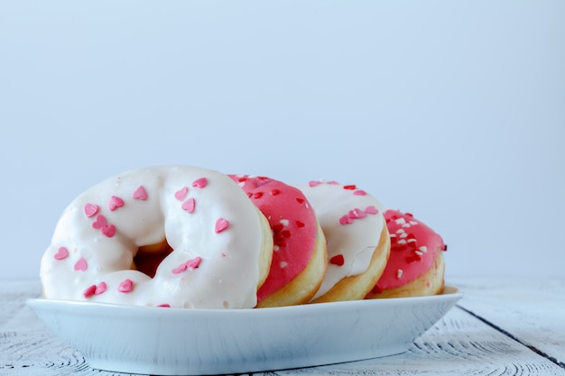 Foto pila de donas