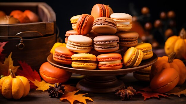 una pila de galletas en un plato