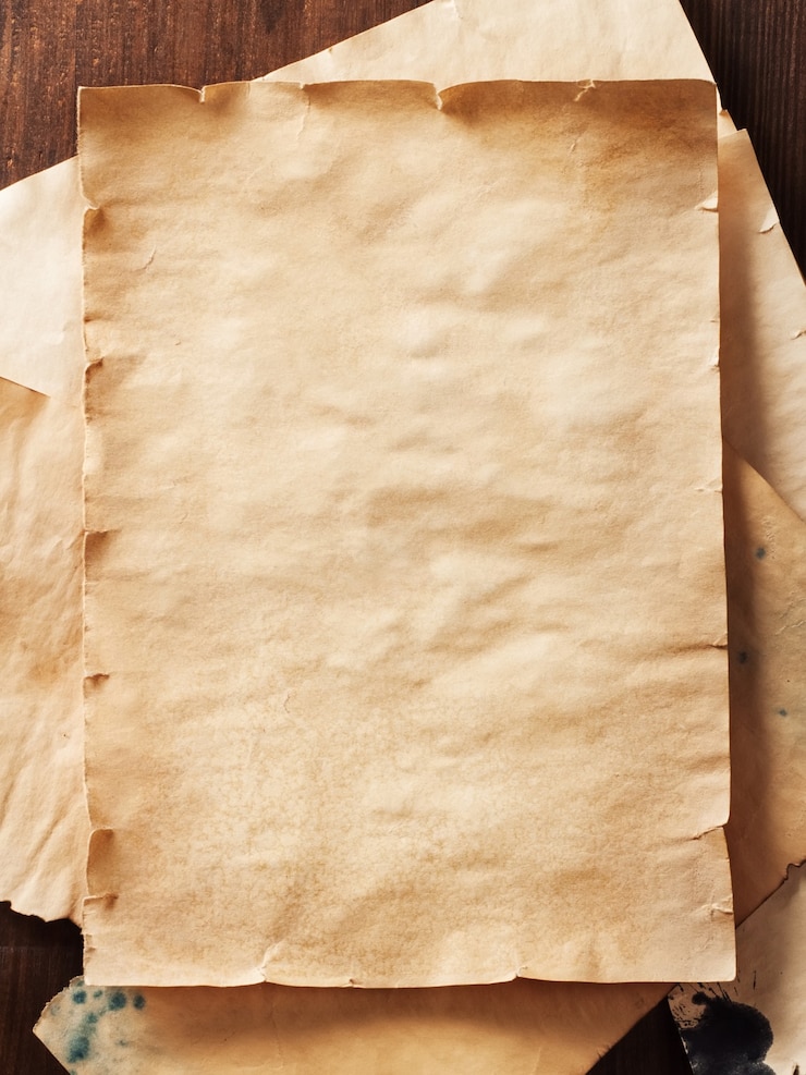 Foto pila de hojas de papel viejas