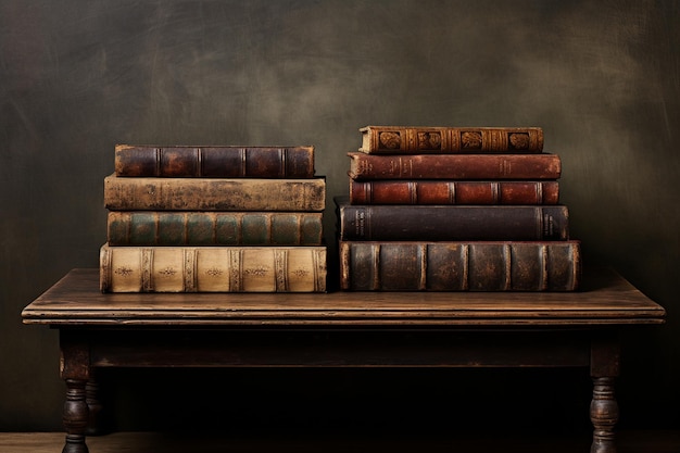 una pila de libros viejos con la palabra el uno en la parte inferior derecha