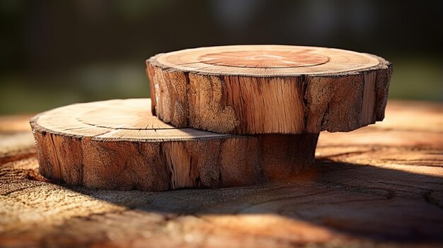 pila de madera pila de textura bandera ancha de tocones de madera en sección transversal que muestra los patrones y texturas únicas que se encuentran dentro de la madera natural