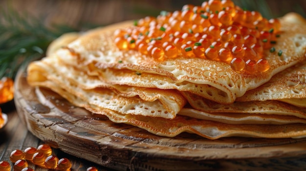 Una pila de panqueques cubiertos de azúcar en polvo