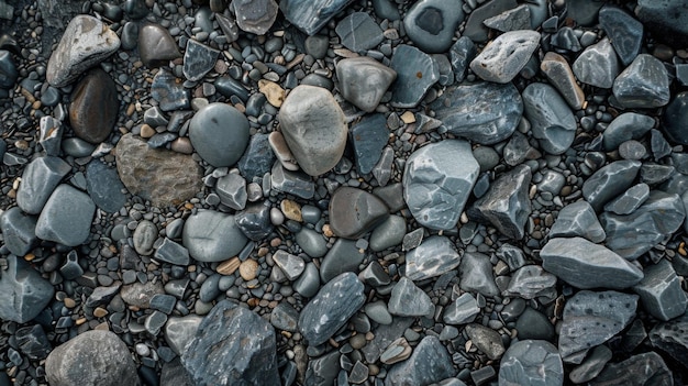 Una pila de rocas esparcidas por el suelo