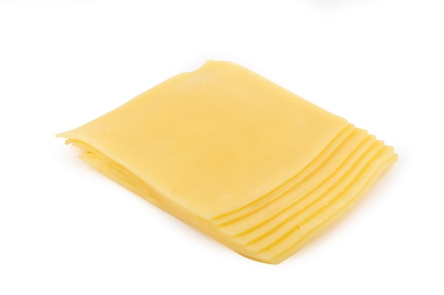 Pila de rodajas de queso