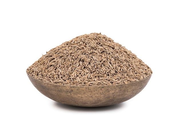 Pila de semillas de comino seco
