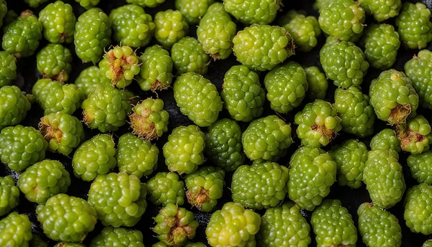 Foto una pila de uvas verdes con la palabra im no estoy seguro de qué tipo de fruta