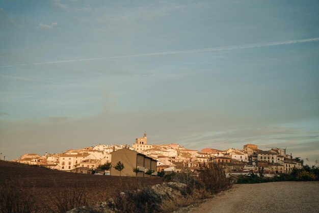 Pilgrim39s Weg nach Santiago Cirauqui bei Sonnenaufgang Spanien