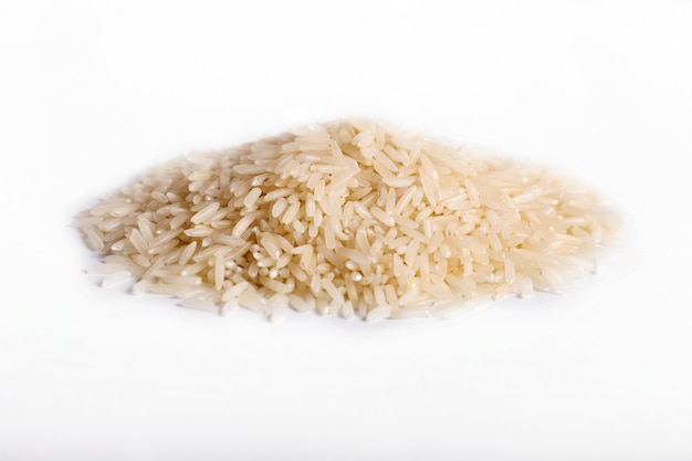 Foto pilha de arroz basmati