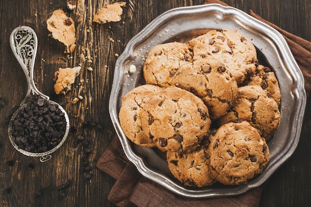 Pilha de biscoitos caseiros