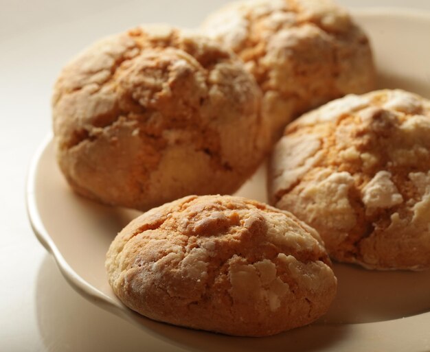 Pilha de biscoitos de maçã