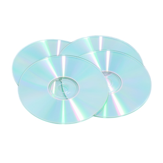 Pilha de cds isolados de cd