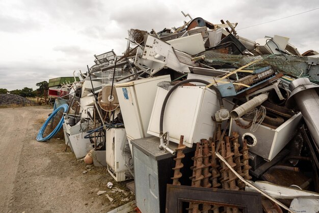 pilha de sucata para reciclagem