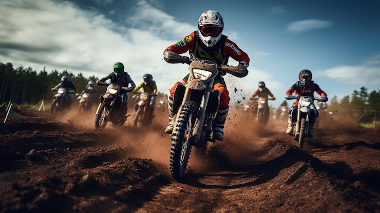 Foto piloto de motocross