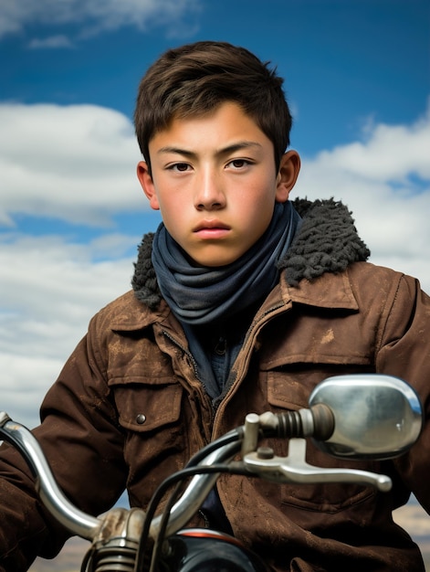 El piloto de motocicleta HD 8K papel tapiz Imagen fotográfica de stock