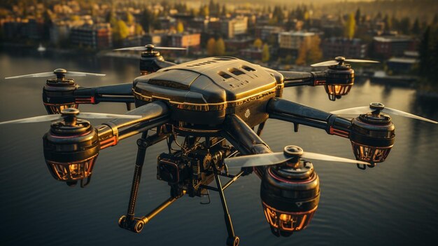 Pilotos de drones expertos en vuelo