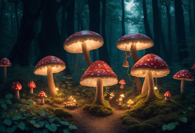 Foto pilz im wald