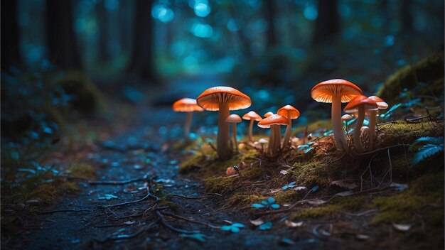 Foto pilze in der waldfotografie