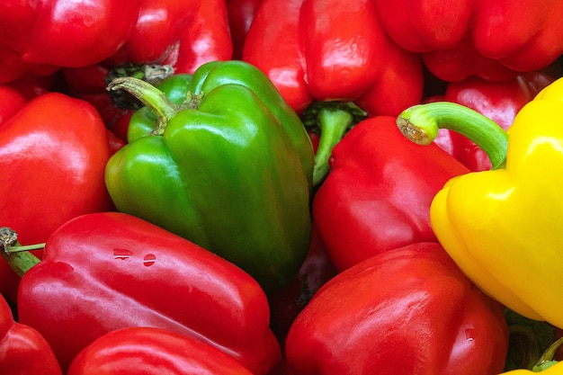 Pimenta doce no mercado de rua