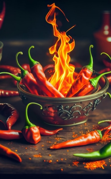 Foto pimenta quente