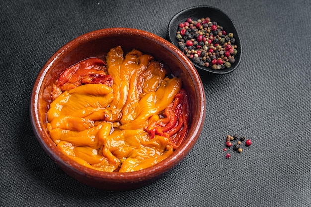 pimentão cozido vegetal fresco prato saudável refeição comida lanche dieta na mesa cópia espaço comida